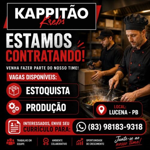 KAPPITÃO contratando!