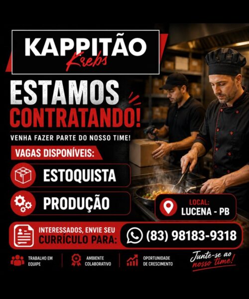 KAPPITÃO contratando!